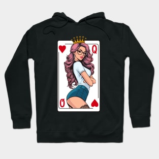 Beautiful Queen of Hearts. Hoodie